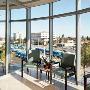 Interior of Leon Medical Centers East Hialeah building
