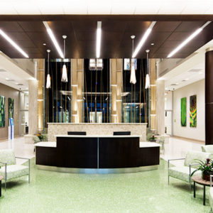 Interior of Leon Medical Centers East Hialeah building