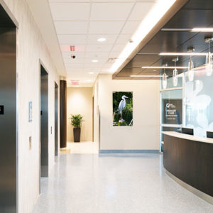 Interior of Leon Medical Centers East Hialeah building